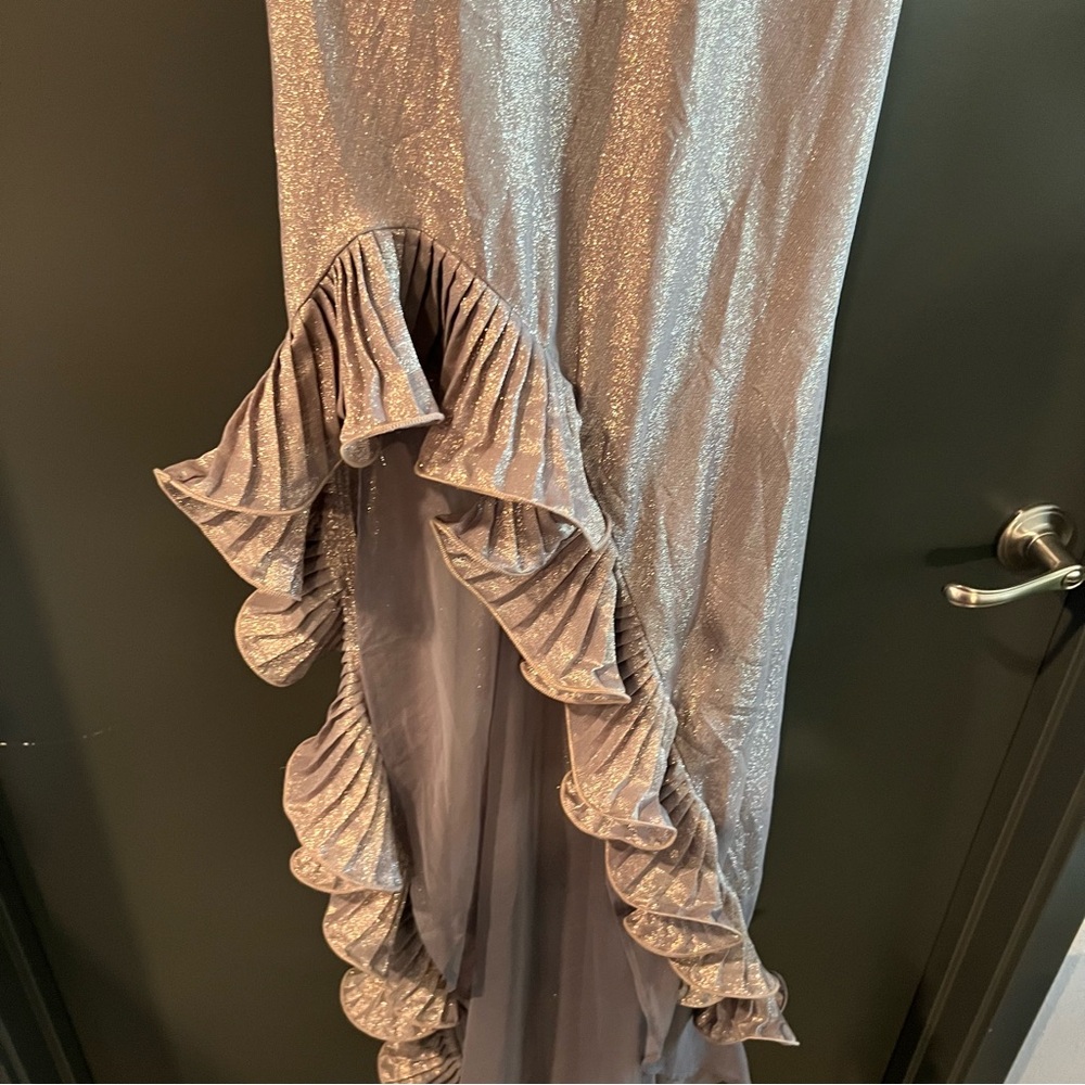 Delfi Collectice Jacqueline Metallic Ruffle Dress Size Large NEW! With tags! - Picture 5 of 8